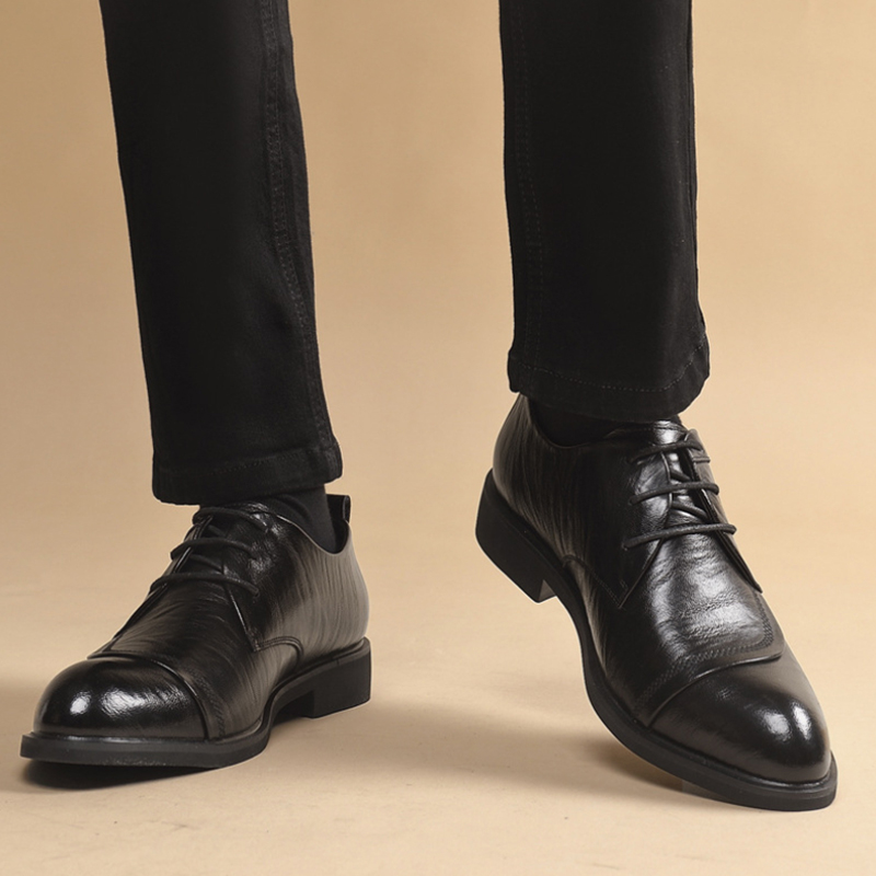Men'S Formal Party Wear Shoes - Sepatu Oxford Kulit Dengan Detail Rivet