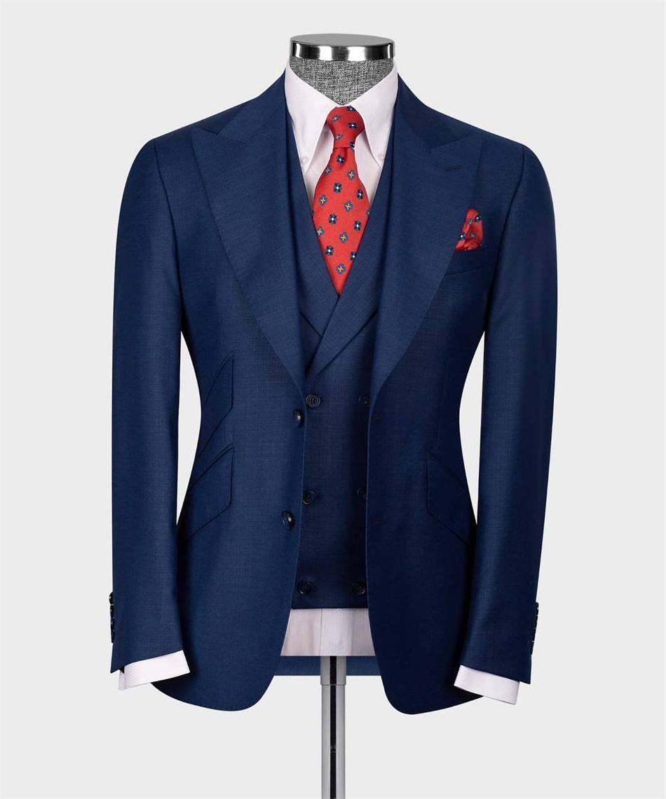 Elegant Formal Men'S Wear - Jas tuksedo pernikahan klasik, setelan jas