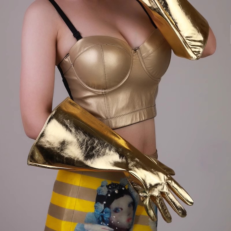 Formal Glove Leather - Sarung Tangan Wanita Kulit PU Lengan