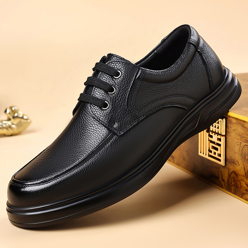 Formal Men Daily Wear Footwear - Sepatu Oxford Kulit Pria dengan Tali,
