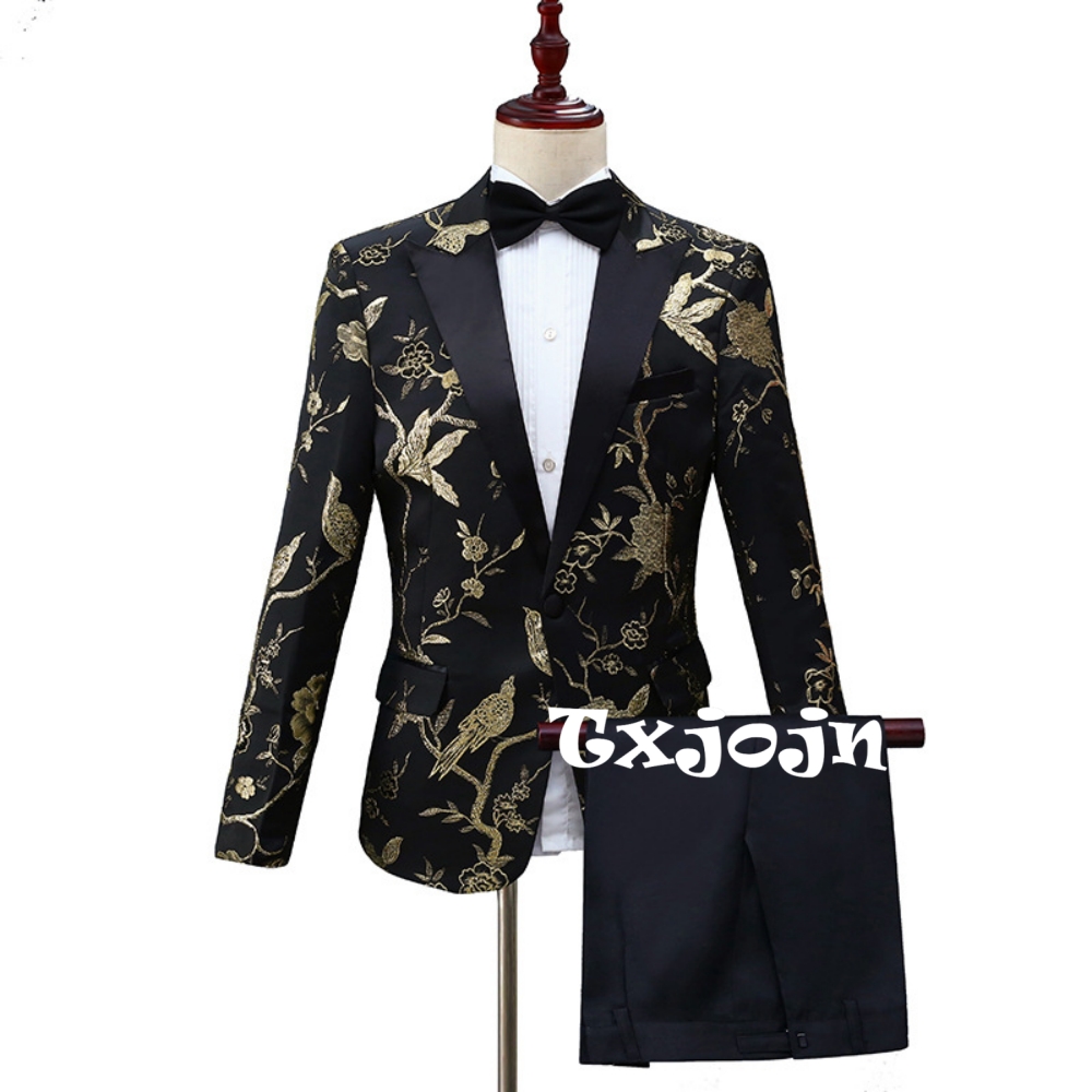 Men Formal Wear Outfits - Setelan Jas Jacquard Mewah Terbaru 2026