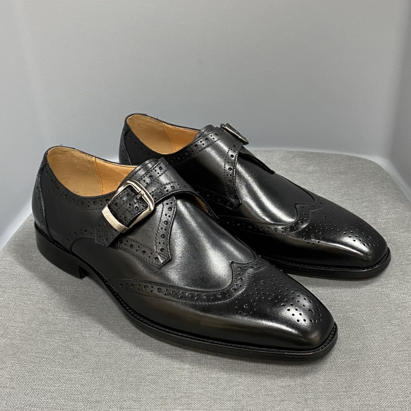 Men'S Formal Party Wear Shoes - Sepatu Kasual Pria Kulit Ukir Model