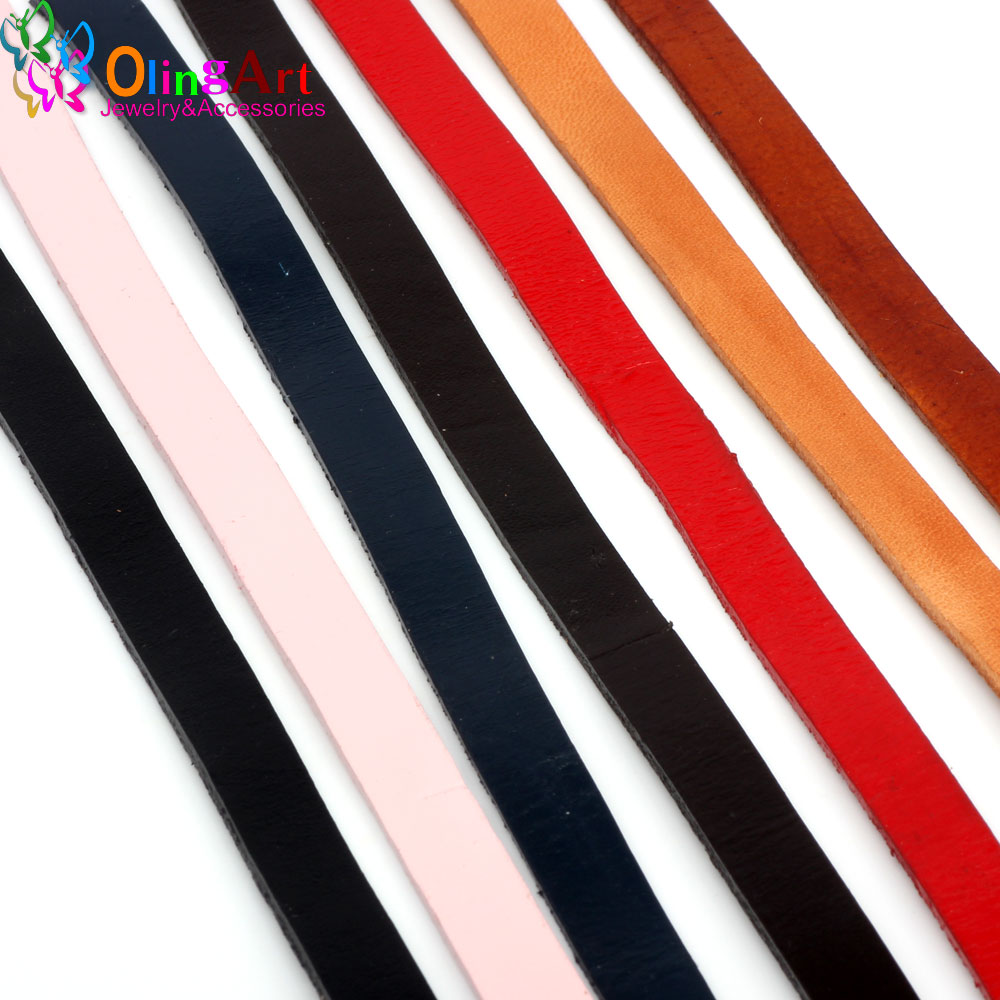 Patent Leather Oxford - OlingArt 10*2Mm 1Yard/Lot Beberapa Warna Tali