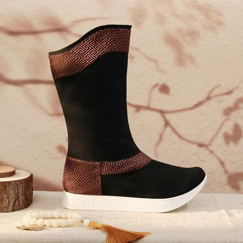 Men'S Ethnic & Formal Designer Wear Studio S - Sepatu Boots Pria Model Tinggi Motif