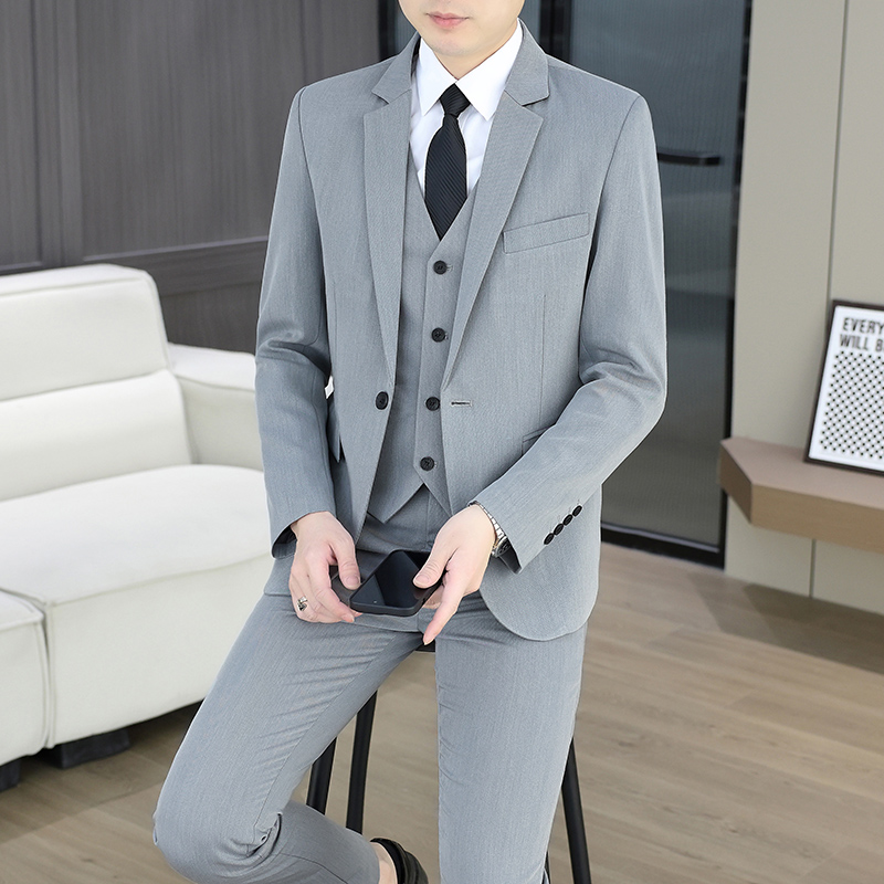 Men Formal Wear Fashion - Setelan (Blazer+Rompi+Celana Panjang) Pakaian Formal Bisnis