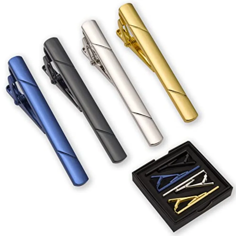 Tie Bar Clip - 4 Buah Klip Dasi untuk Pria