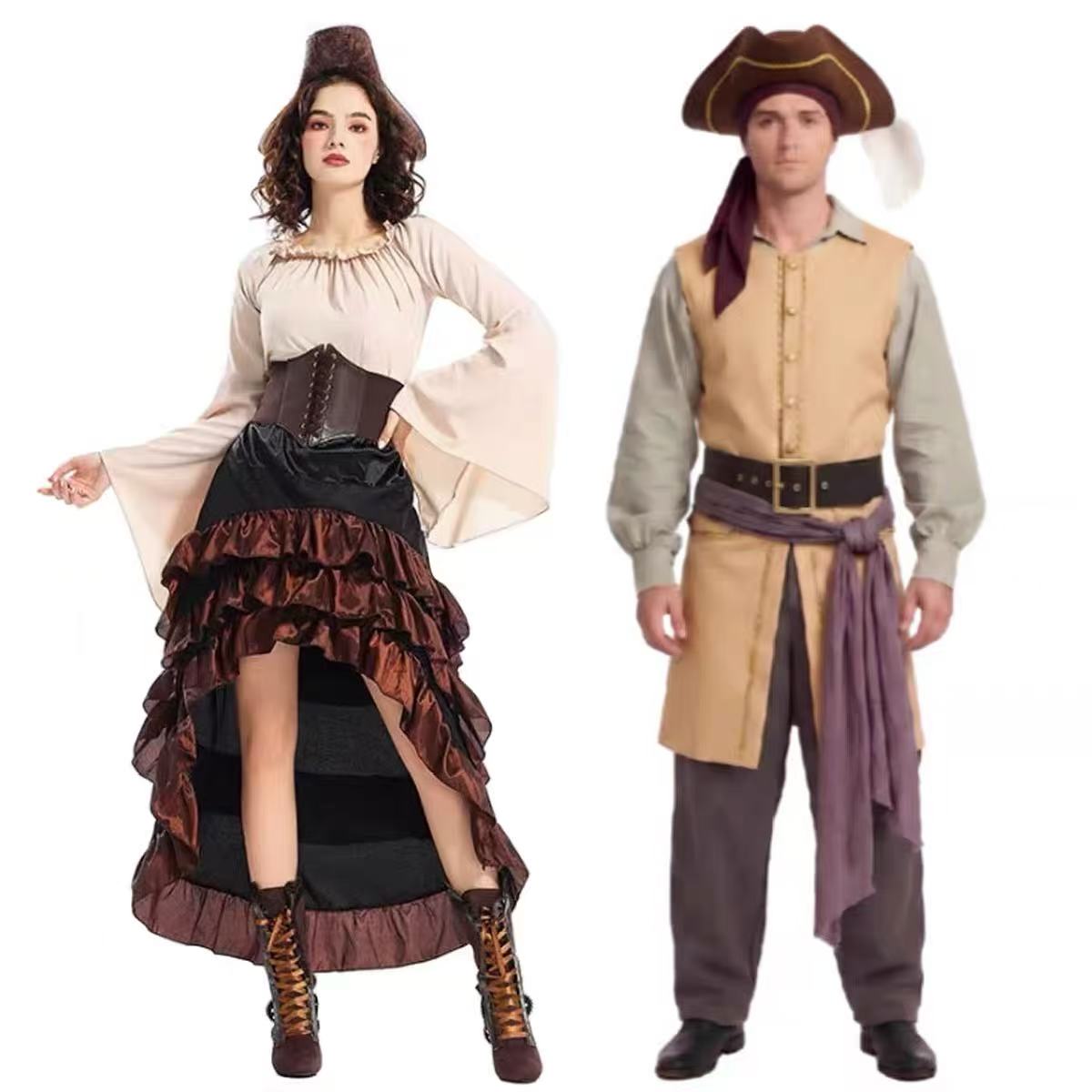 Men'S Formal Wear Belt - Kostum Cosplay Bajak Laut Kapten Clark