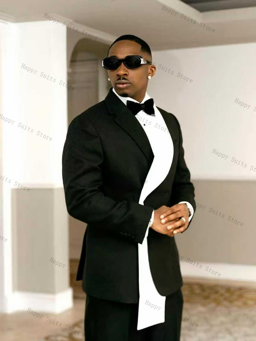 Setelan Jas Pria Hitam Putih 2 - Men Formal Wear Black And White ulasan dan harga