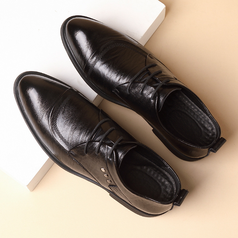Sepatu Oxford Kulit Dengan Det - Men'S Formal Party Wear Shoes ulasan dan harga
