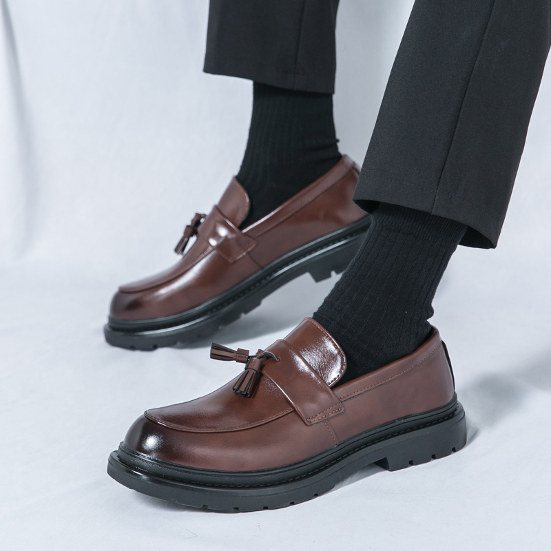 Sepatu Kulit Kasual Anti Selip - Men Formal Wear Fashion ulasan dan harga