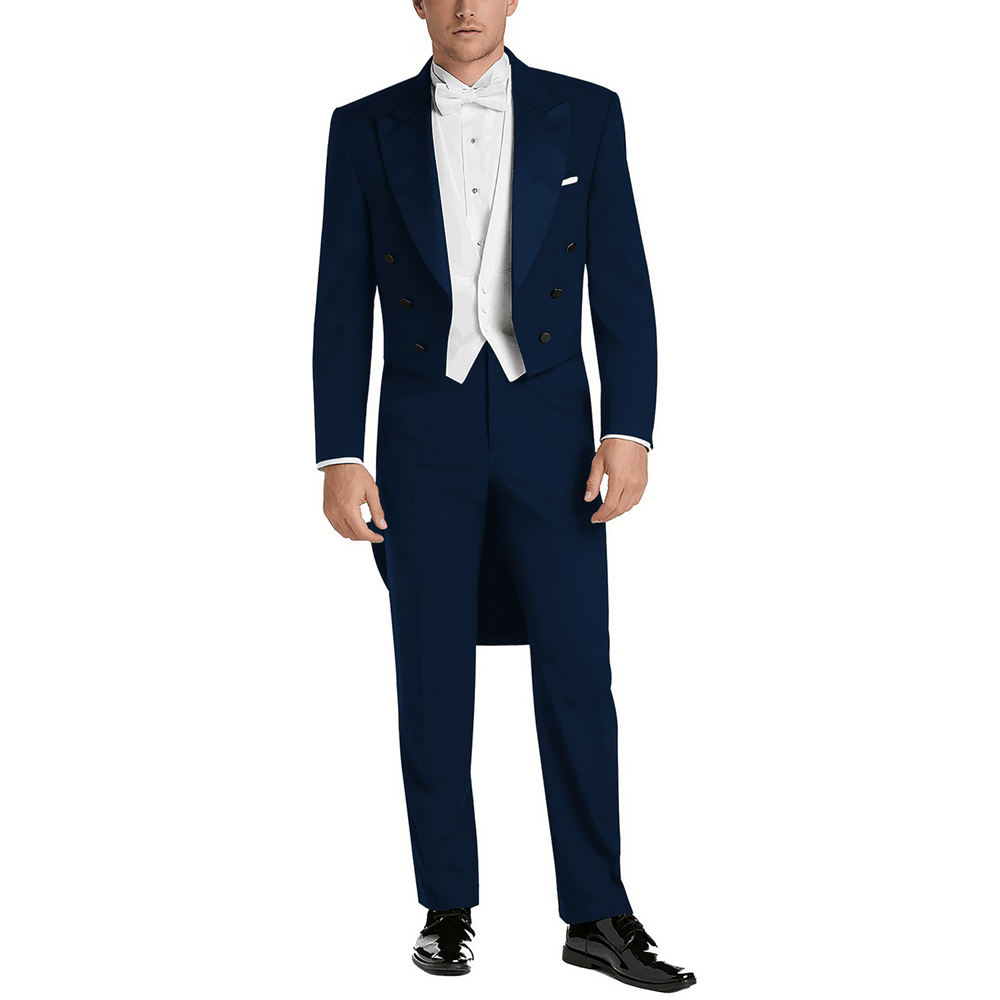 Setelan Jas Pria Satin Peak La - Elegant Formal Men'S Wear ulasan dan harga