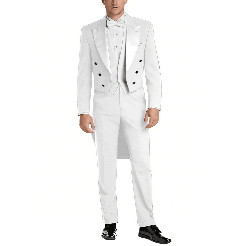 Setelan Jas Pria Satin Peak La - Elegant Formal Men'S Wear ulasan dan harga