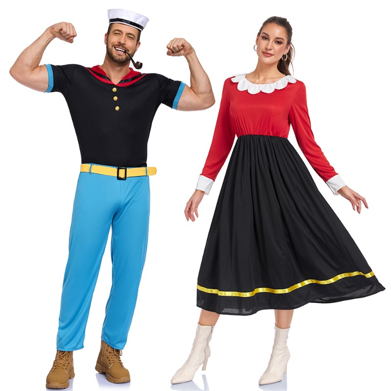 Kostum Popeye Wanita dan Pria, - Men Formal Wear Set ulasan dan harga