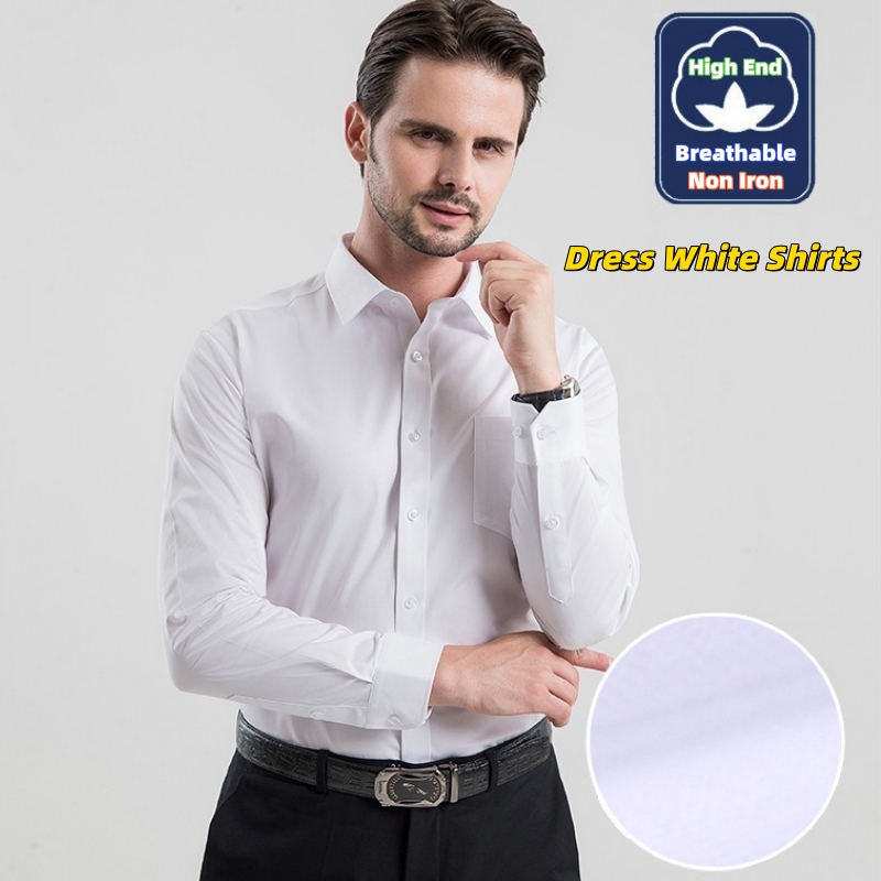 Kemeja Pria Bisnis Putih Lenga - High End Men'S Formal Wear ulasan dan harga