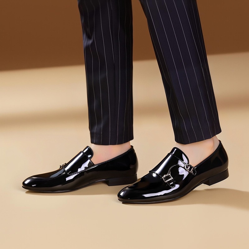 Piergitar Sepatu Biksu Ganda P - Men'S Formal Party Wear Shoes ulasan dan harga