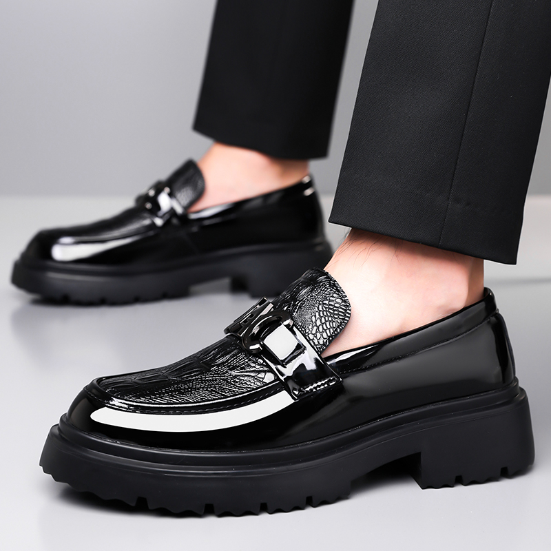 Sepatu Kulit Pria Gaya Inggris - Formal Men Daily Wear Footwear ulasan dan harga