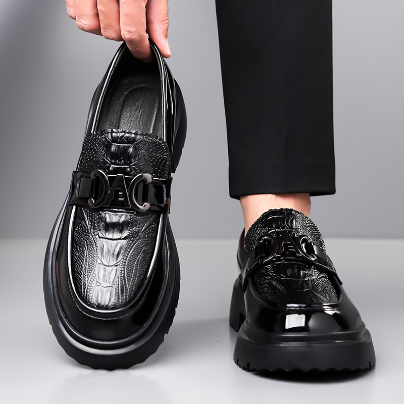 Sepatu Kulit Pria Gaya Inggris - Formal Men Daily Wear Footwear ulasan dan harga