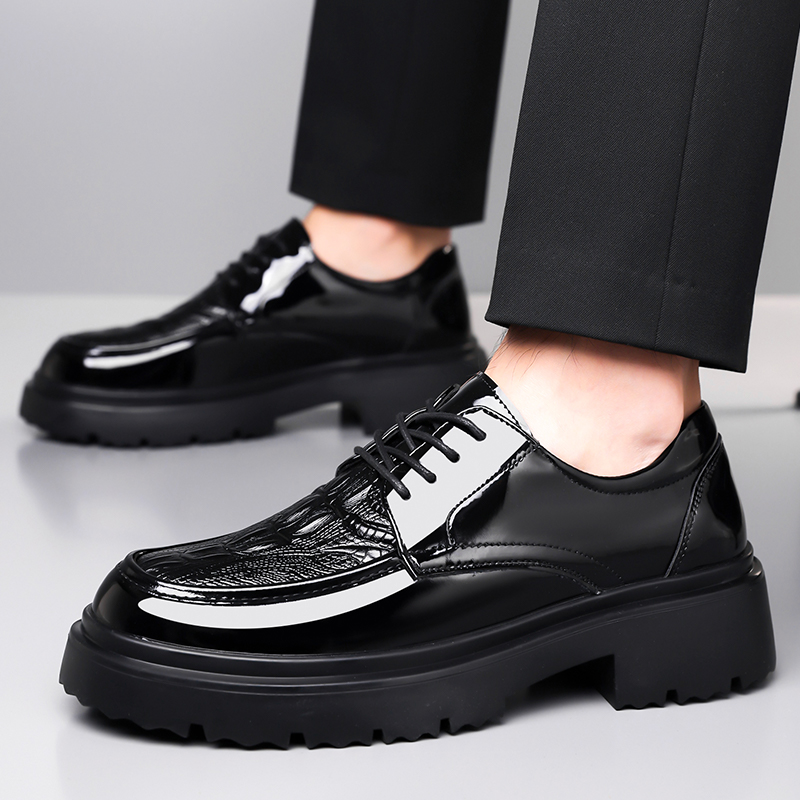 Sepatu Kulit Pria Gaya Inggris - Formal Men Daily Wear Footwear ulasan dan harga
