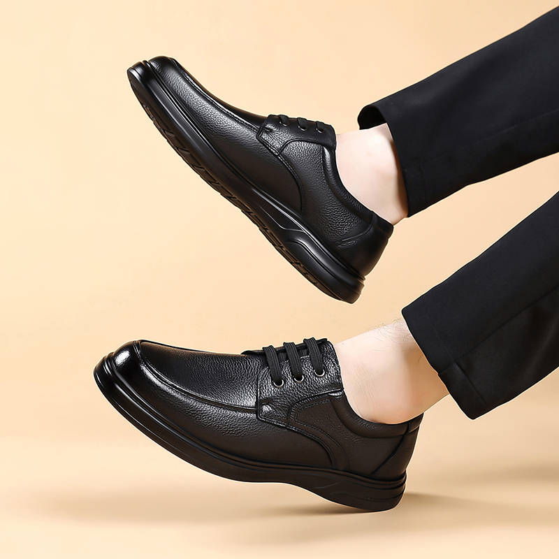 Sepatu Oxford Kulit Pria denga - Formal Men Daily Wear Footwear ulasan dan harga