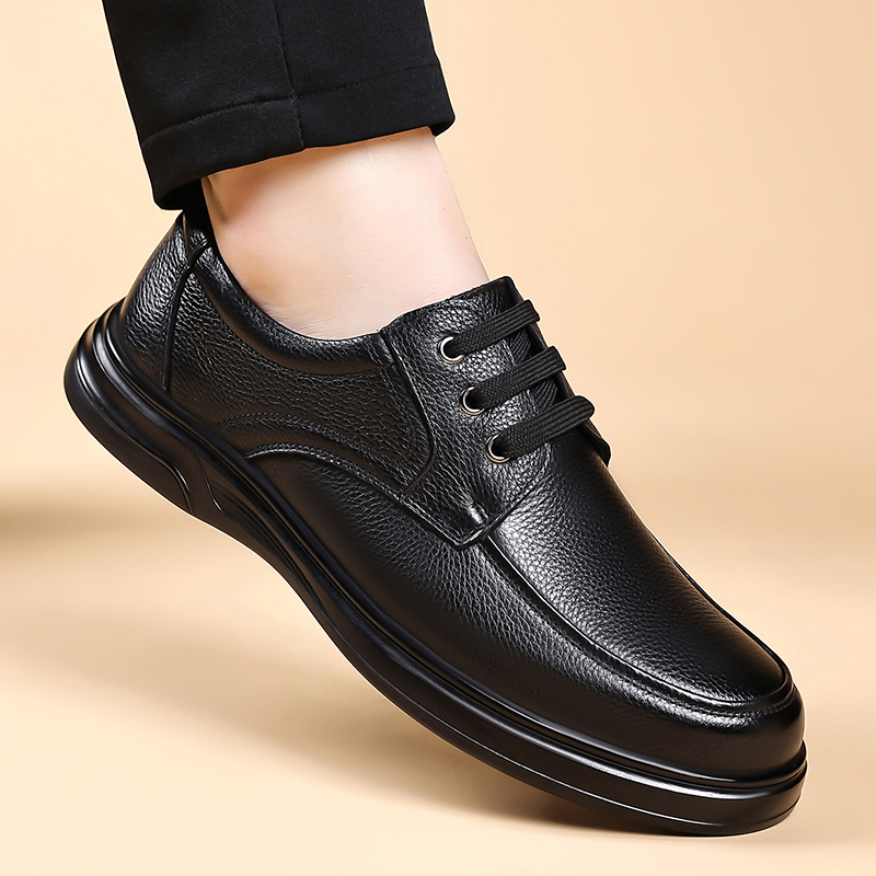 Sepatu Oxford Kulit Pria denga - Formal Men Daily Wear Footwear ulasan dan harga