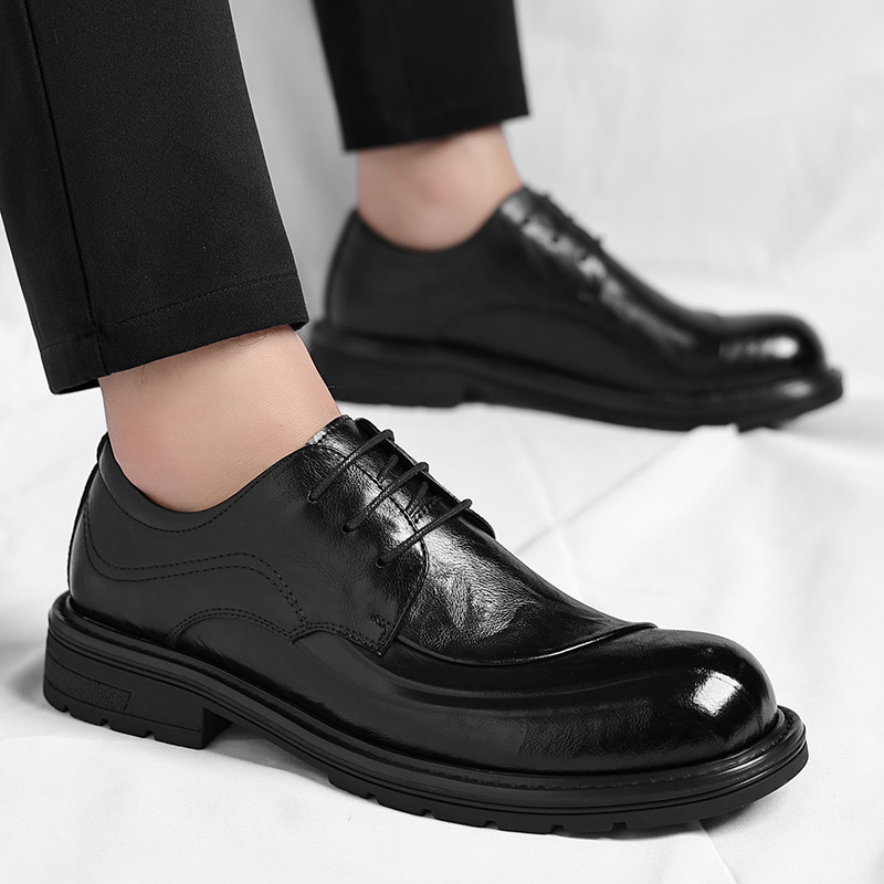 Sepatu Kulit Asli Coklat Mengk - Men'S Formal Party Wear Shoes ulasan dan harga