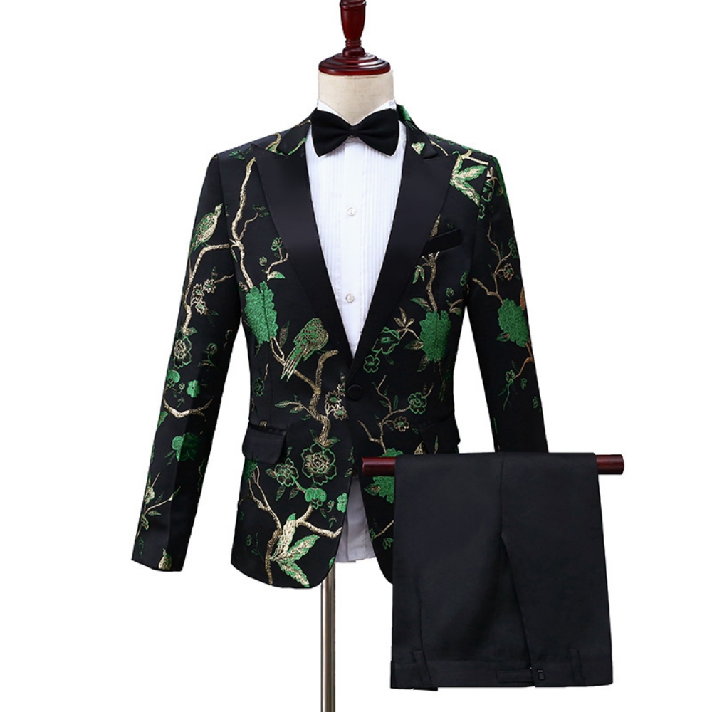 Setelan Jas Jacquard Mewah Ter - Men Formal Wear Outfits ulasan dan harga