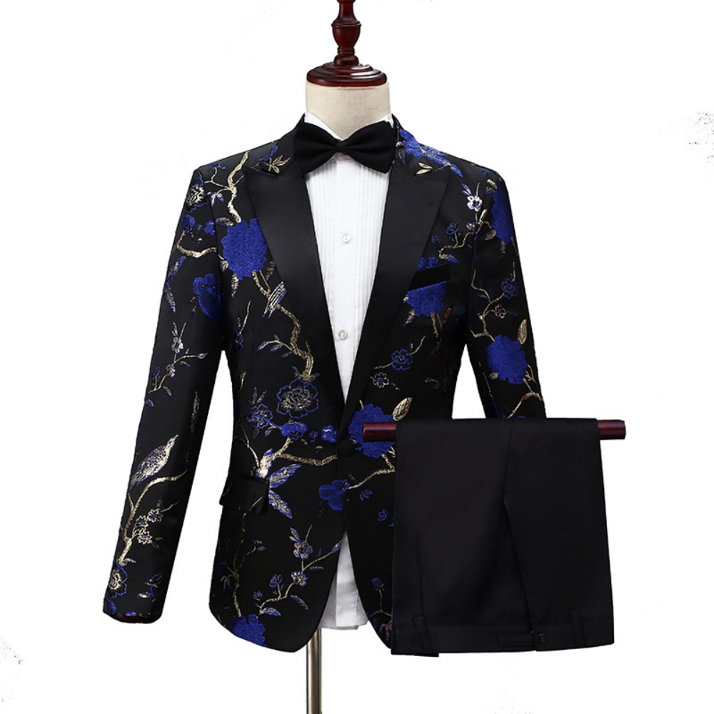 Setelan Jas Jacquard Mewah Ter - Men Formal Wear Outfits ulasan dan harga