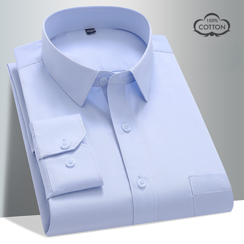 Kemeja Lengan Panjang Katun 8X - Men Formal Wear Black And White ulasan dan harga