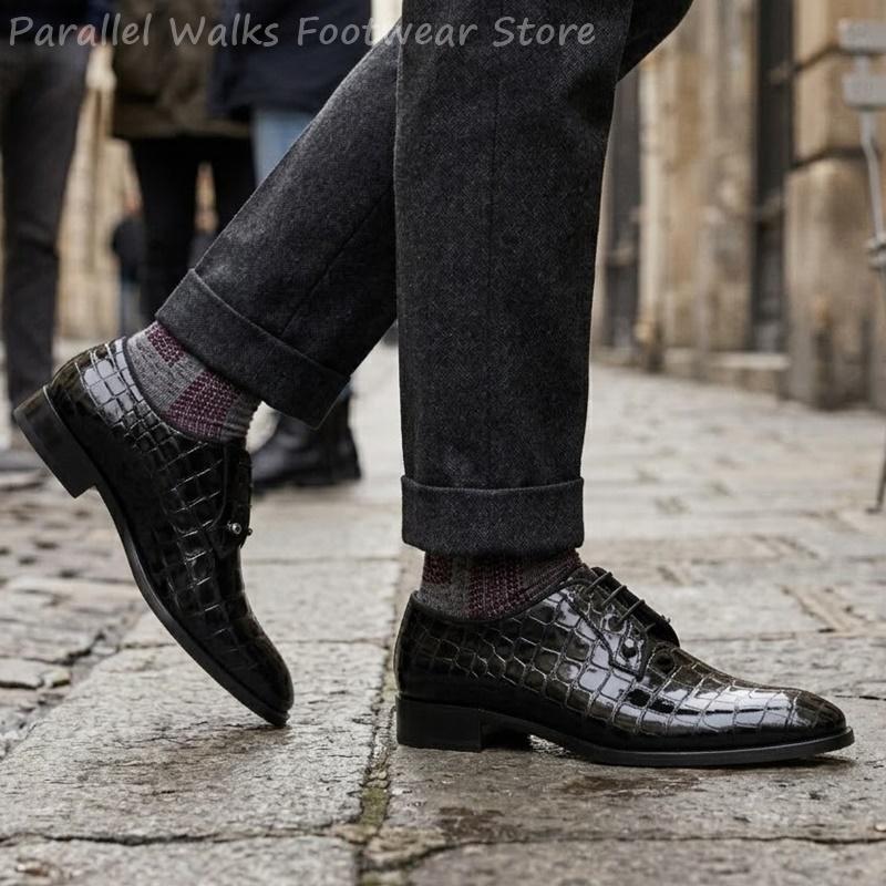 Sepatu Oxford Kulit Paten Pria - Patent Leather Oxford ulasan dan harga