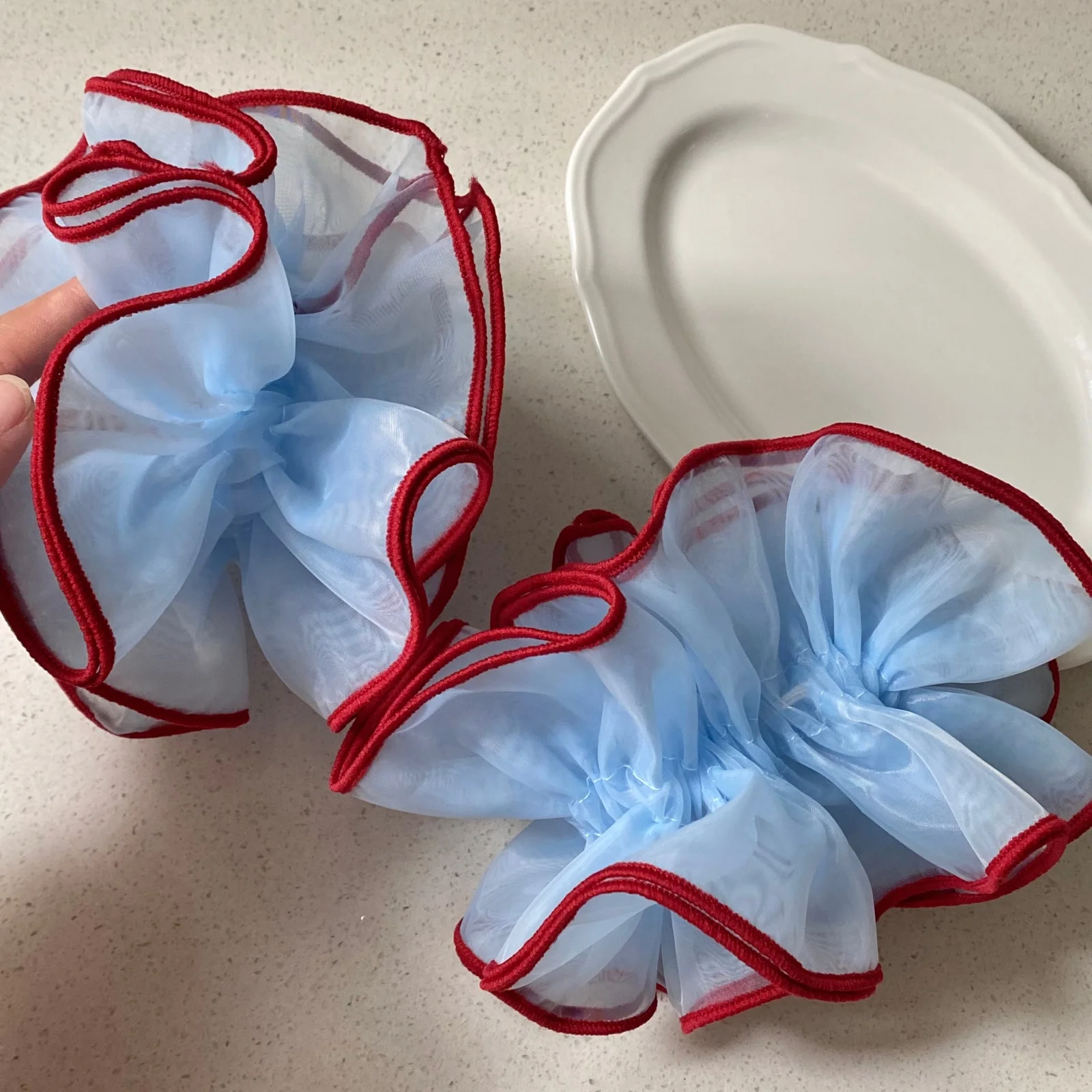 Scrunchie Rambut 4 Lapis Benan - Tie Bar Clip ulasan dan harga