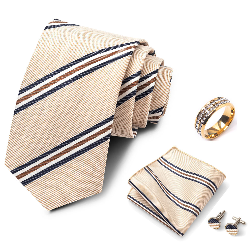 Set dasi pria bergaris, bergay - Men Formal Wear Set ulasan dan harga