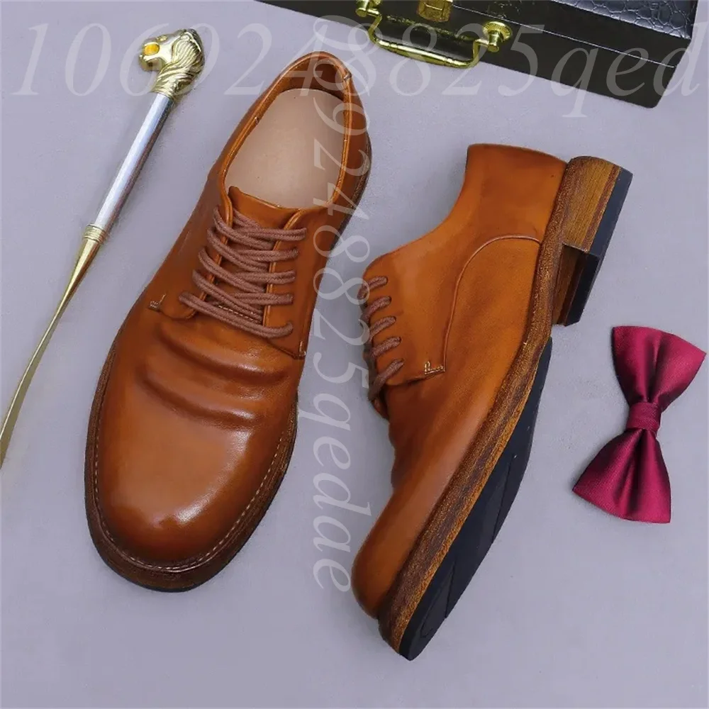 Sepatu Oxford Pria Buatan Tang - Formal Men Daily Wear Footwear ulasan dan harga