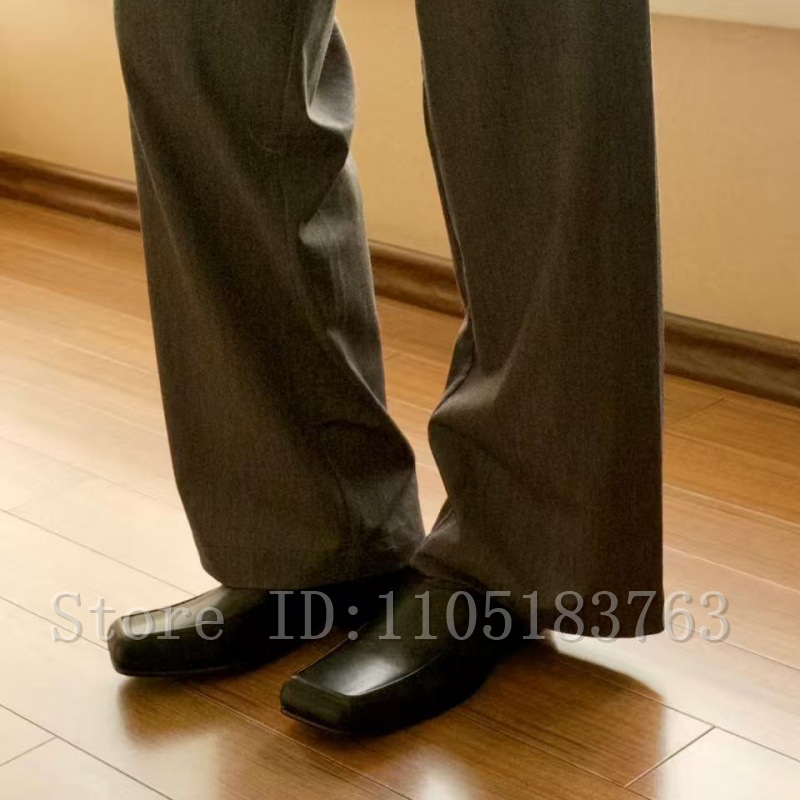 Sepatu Loafer Kulit Hitam Pria - Formal Men Daily Wear Footwear ulasan dan harga