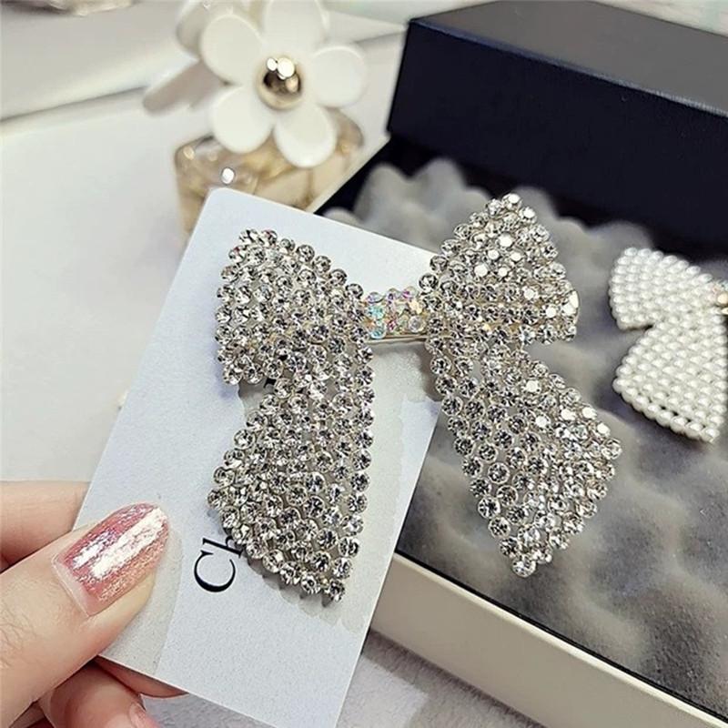Jepit Rambut Pita Mutiara Berl - Tie Bar Clip ulasan dan harga