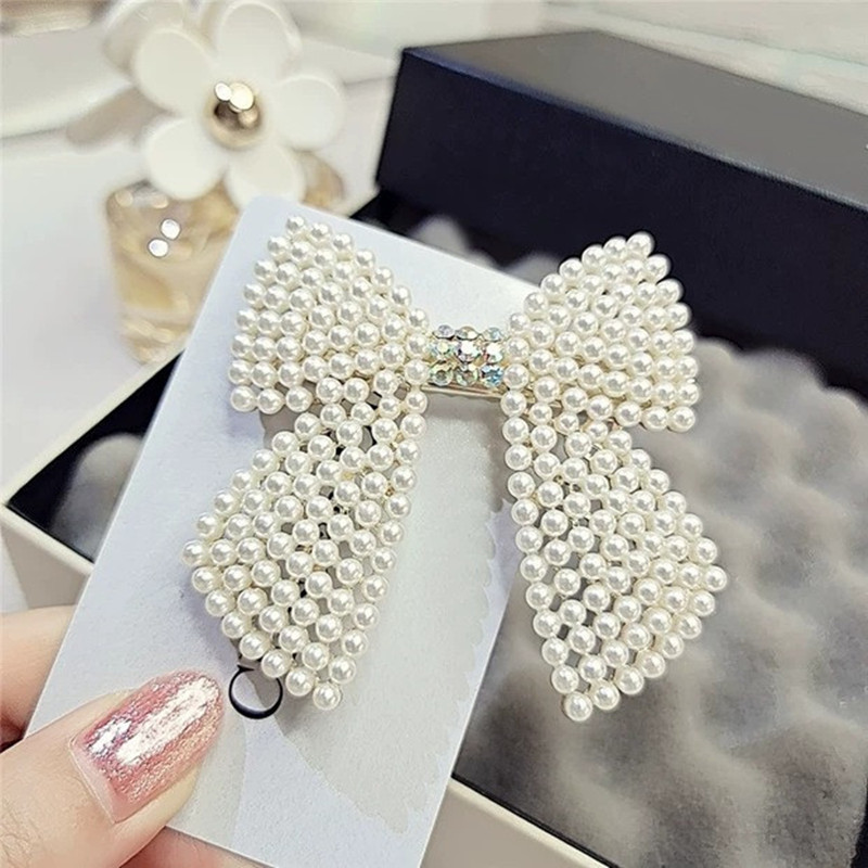 Jepit Rambut Pita Mutiara Berl - Tie Bar Clip ulasan dan harga