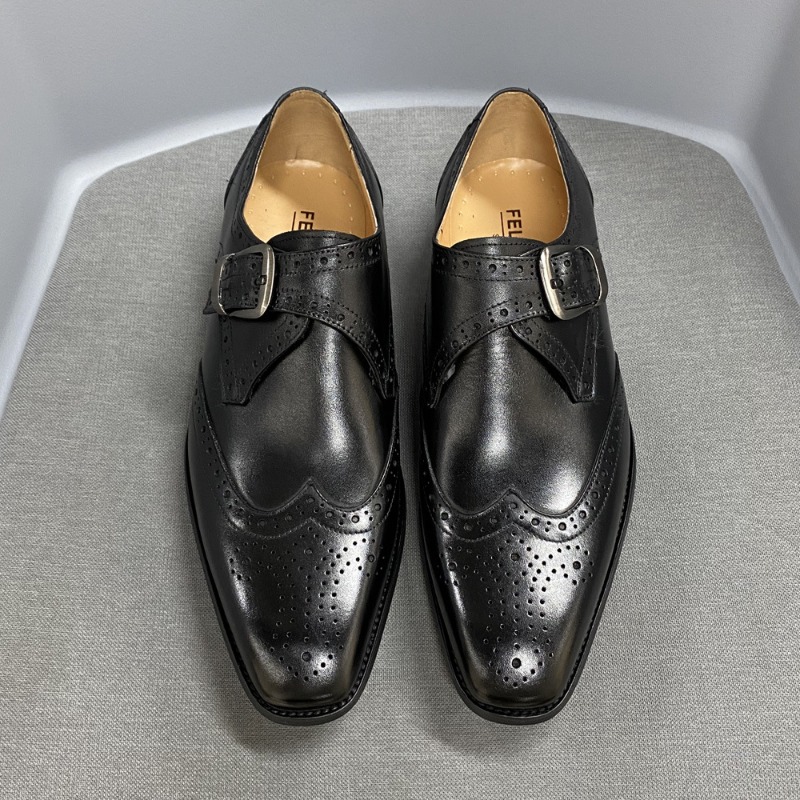 Sepatu Kasual Pria Kulit Ukir  - Men'S Formal Party Wear Shoes ulasan dan harga