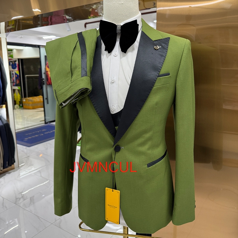 Setelan Jas Pria 3 Potong Slim - Elegant Formal Men'S Wear ulasan dan harga