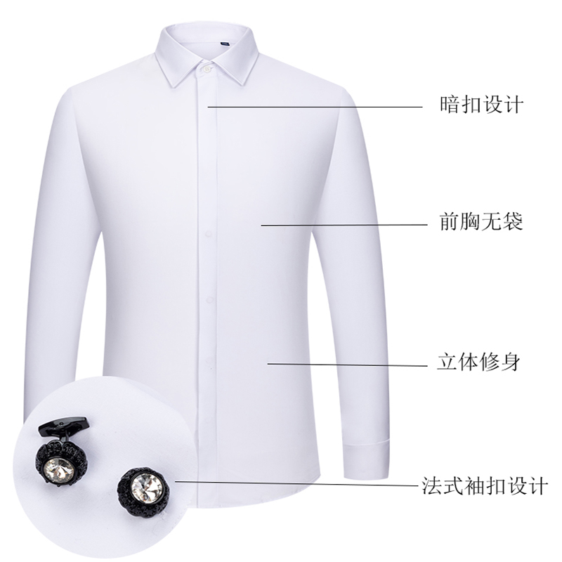 Kemeja Pria dengan Kancing Man - High End Men'S Formal Wear ulasan dan harga