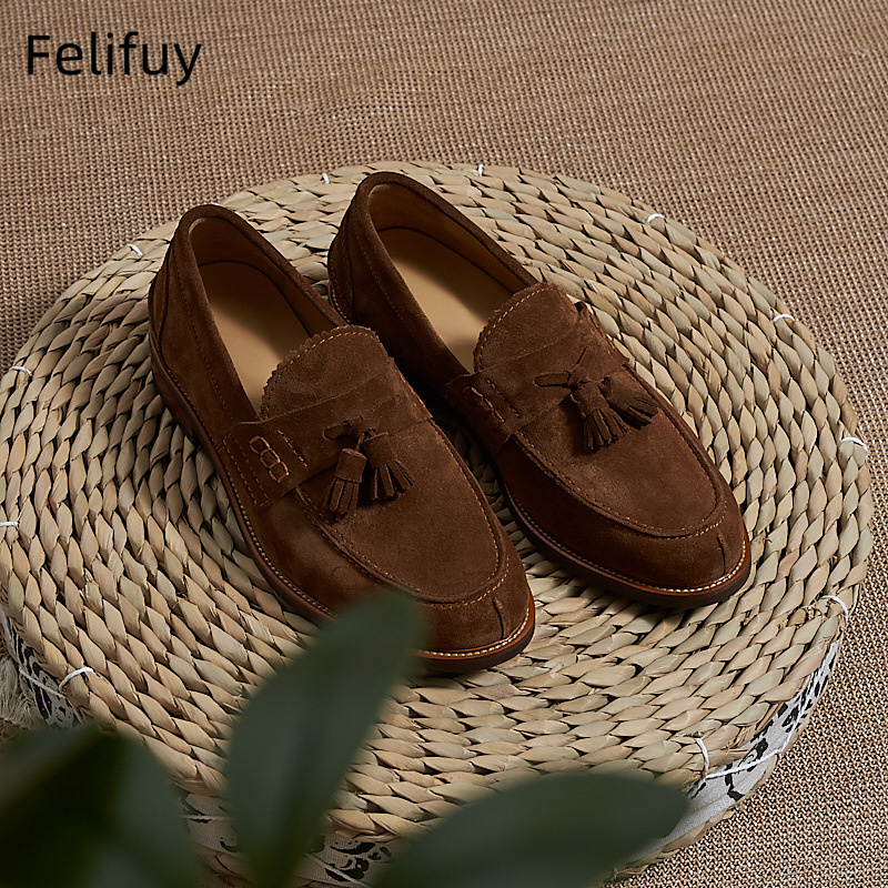 Sepatu Loafer Pria Cokelat Bar - Men'S Formal Party Wear Shoes ulasan dan harga