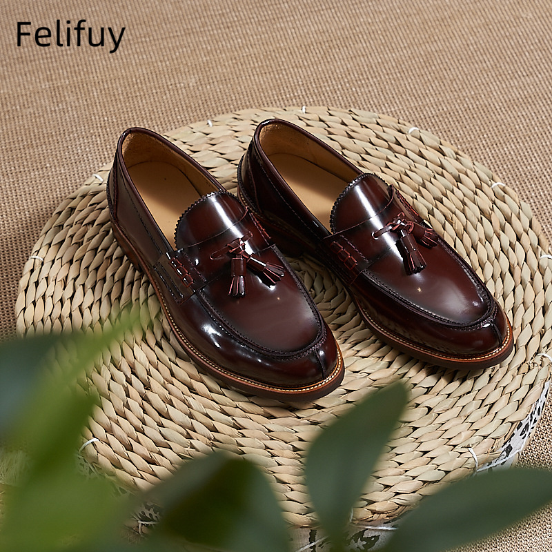 Sepatu Loafer Pria Cokelat Bar - Men'S Formal Party Wear Shoes ulasan dan harga