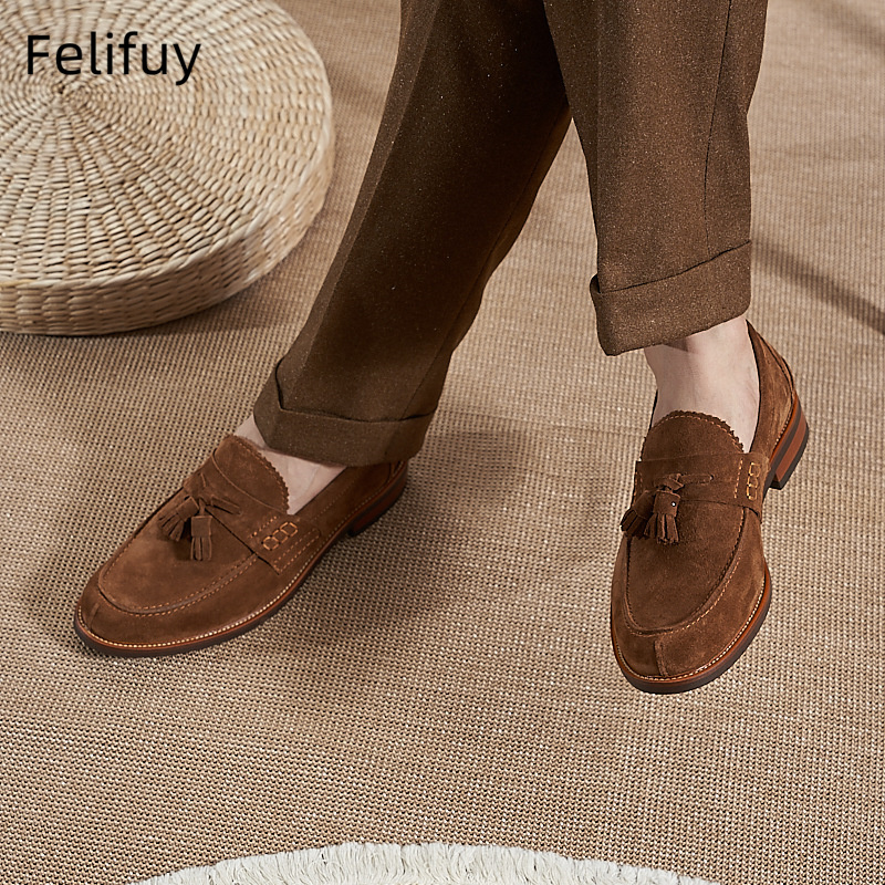 Sepatu Loafer Pria Cokelat Bar - Men'S Formal Party Wear Shoes ulasan dan harga