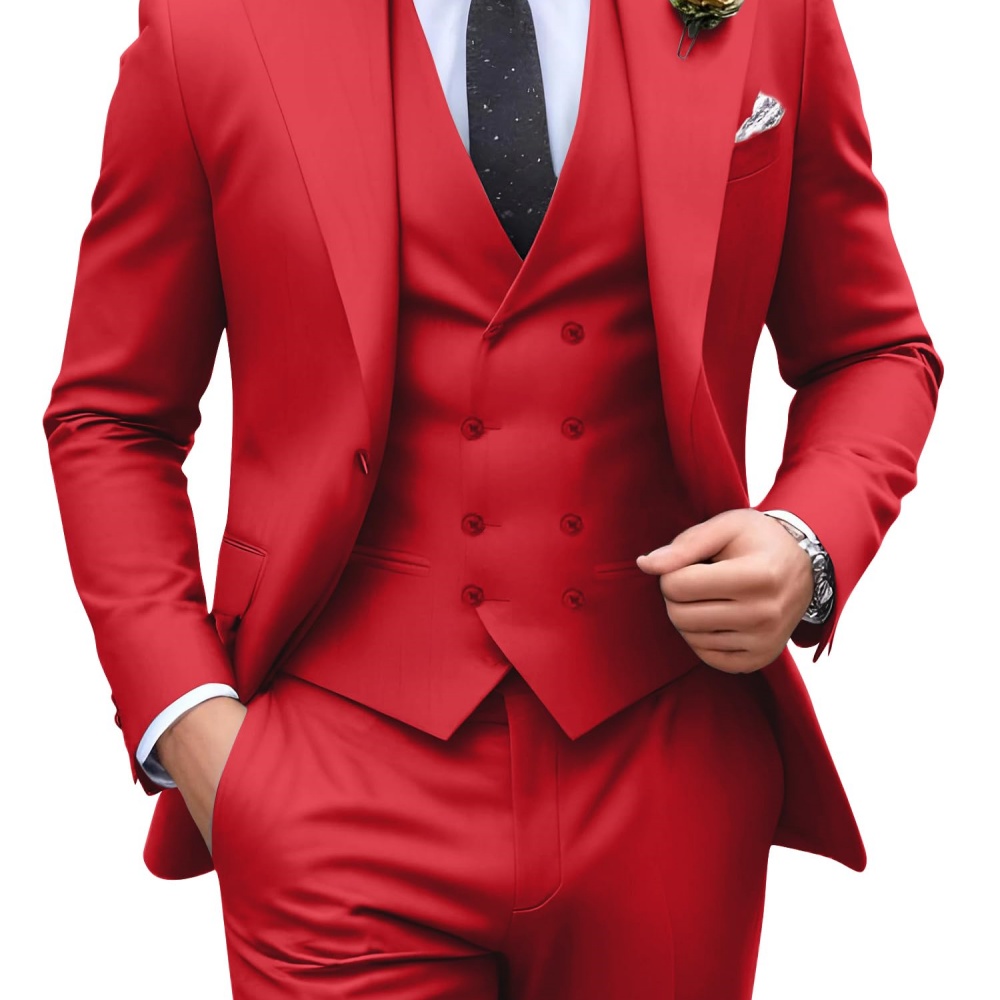 3 Stel Jas Pria Warna Solid Un - Men Formal Wear Outfits ulasan dan harga