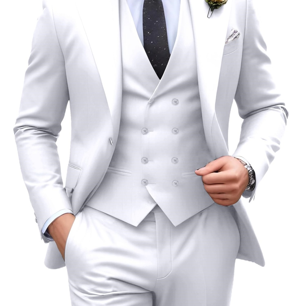 3 Stel Jas Pria Warna Solid Un - Men Formal Wear Outfits ulasan dan harga