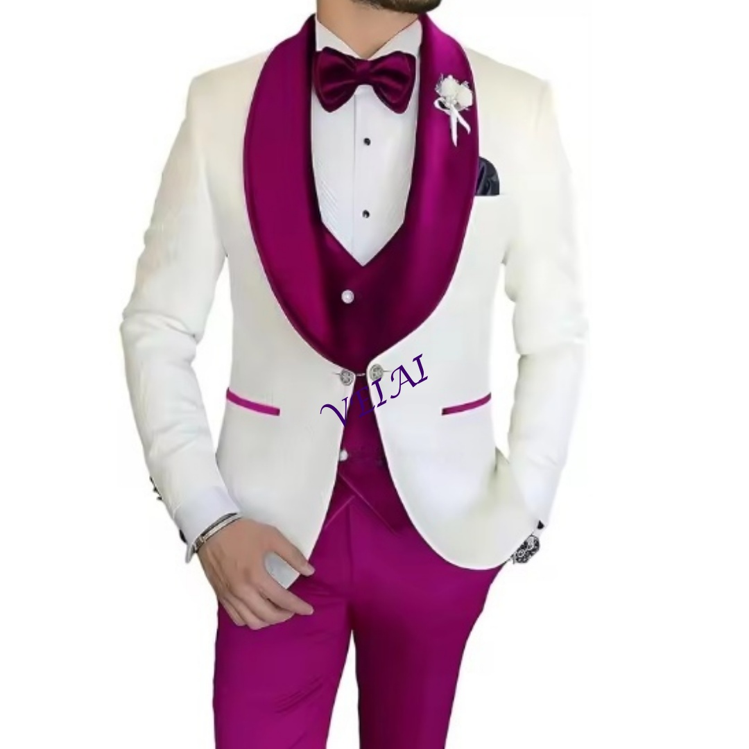 Setelan Tuxedo Slim Fit 3 Poto - Men Formal Wear Combination ulasan dan harga