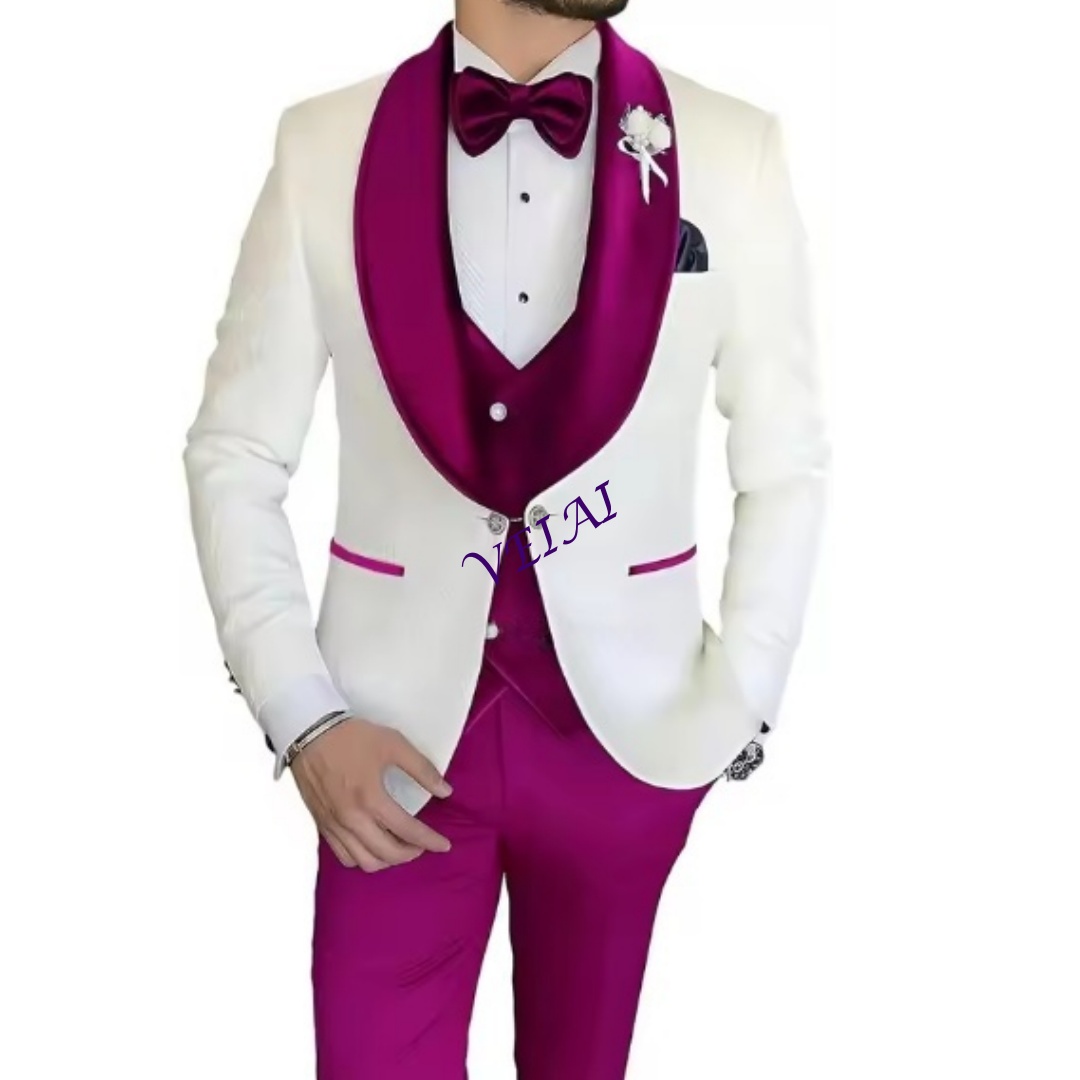 Setelan Tuxedo Slim Fit 3 Poto - Men Formal Wear Combination ulasan dan harga