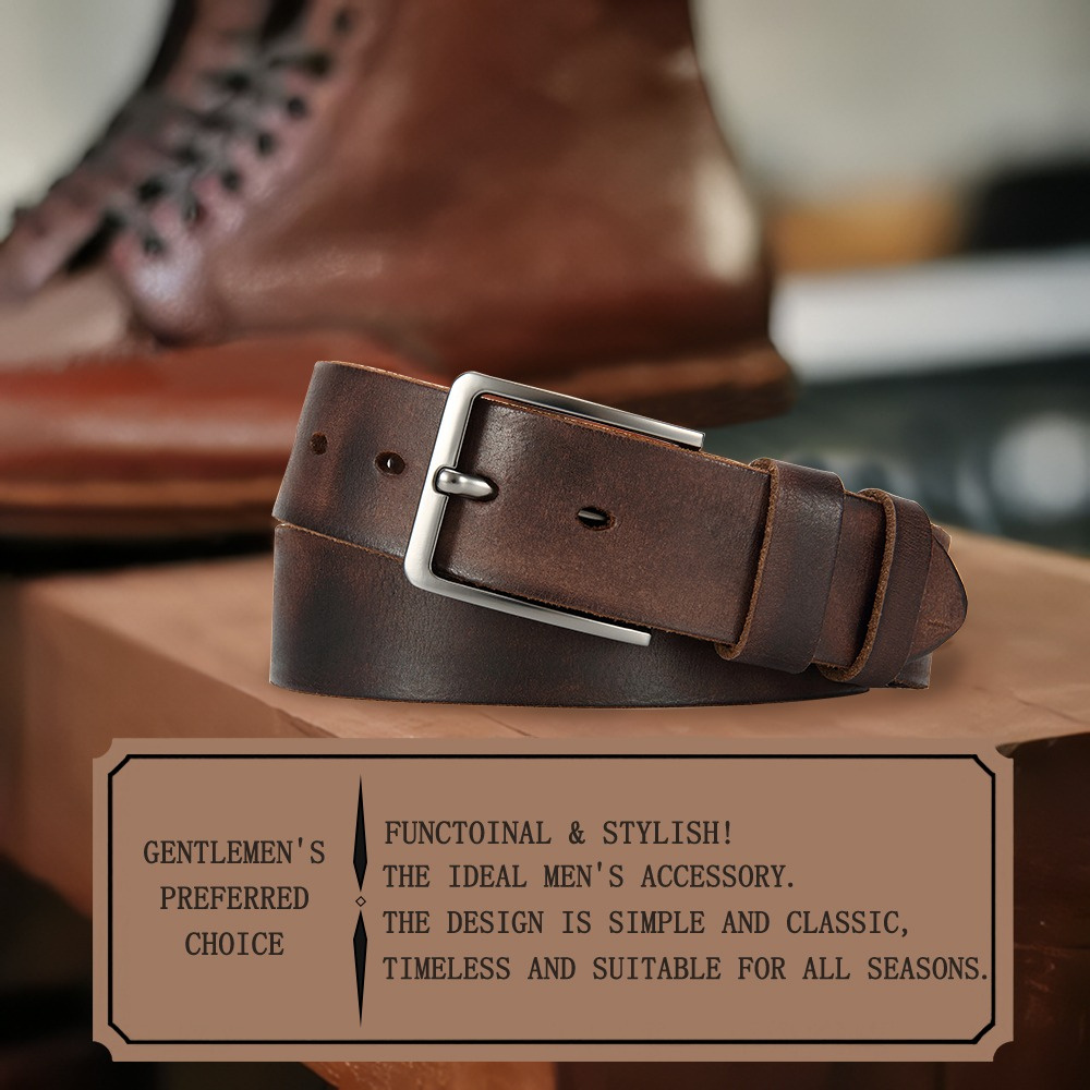 Sabuk Kulit Asli Pria dengan G - Men'S Formal Wear Belt ulasan dan harga