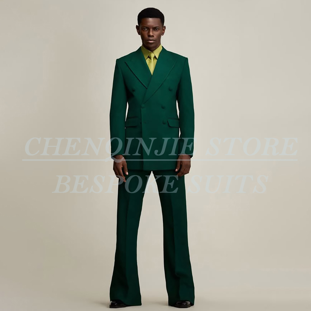 Jas Pria Hijau Mewah untuk Per - Men Formal Wear Outfits ulasan dan harga