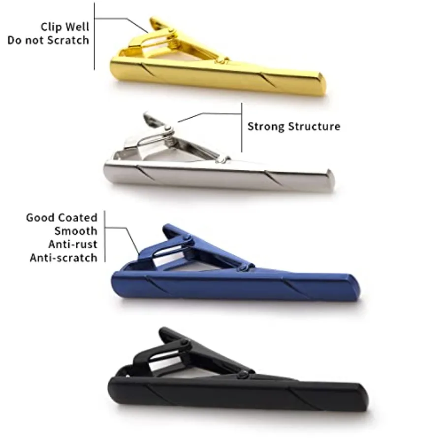 4 Buah Klip Dasi untuk Pria de - Tie Bar Clip ulasan dan harga