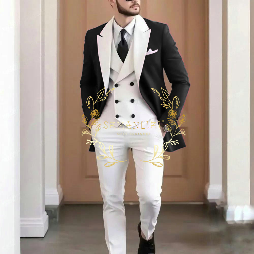 Setelan Pria 3 Potong Burgundy - Elegant Formal Men'S Wear ulasan dan harga
