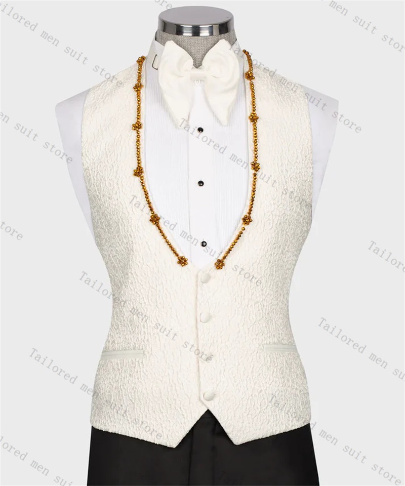 Set Celana Setelan Pria Pengan - Men Formal Wear Black And White ulasan dan harga